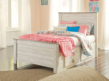 Willowton Bed with 2 Storage Drawers - Half Price Furniture