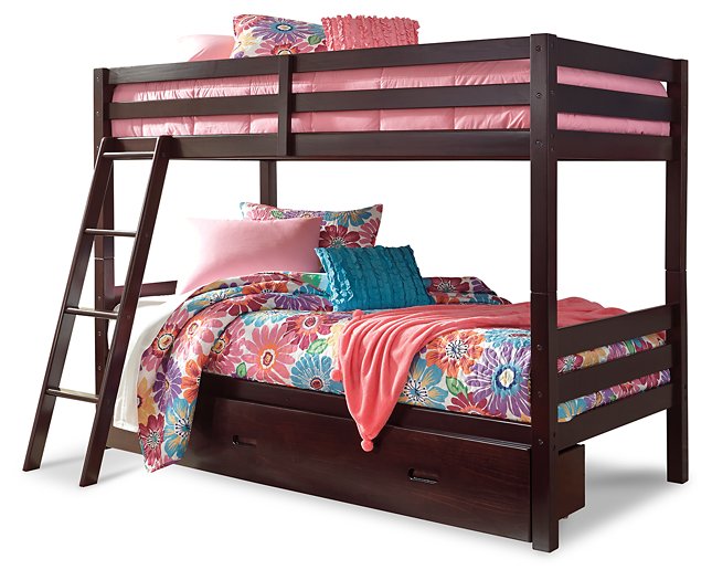 Halanton Youth Bunk Bed with 1 Large Storage Drawer Half Price Furniture