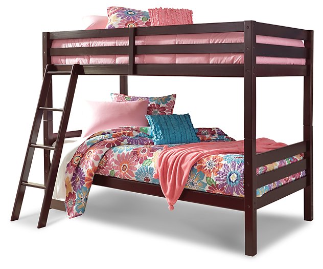 Halanton Youth Bunk Bed with Ladder Half Price Furniture
