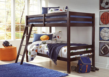 Halanton Youth Bunk Bed with Ladder - Half Price Furniture