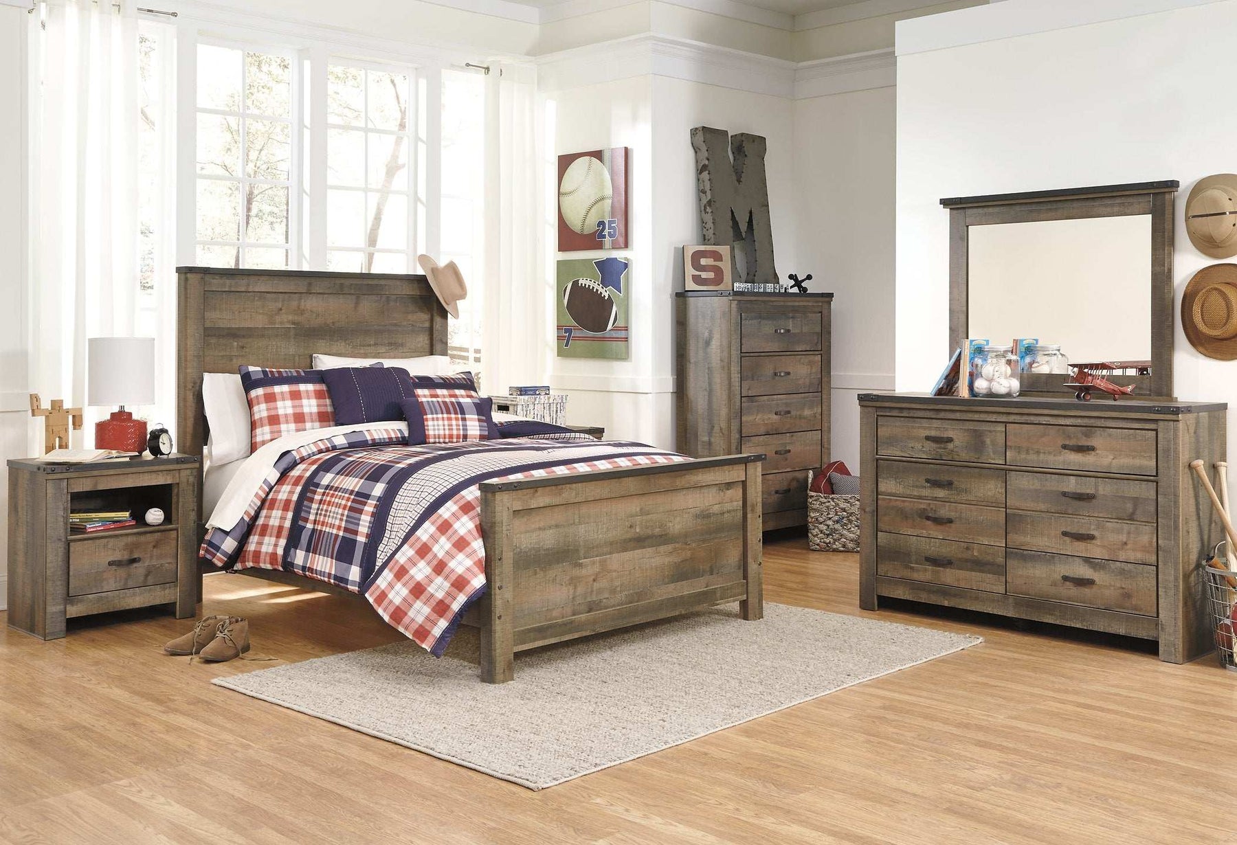 Trinell Bed with 2 Storage Drawers Half Price Furniture