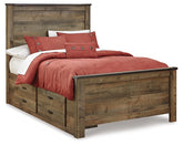 Trinell Bed with 2 Storage Drawers  Half Price Furniture