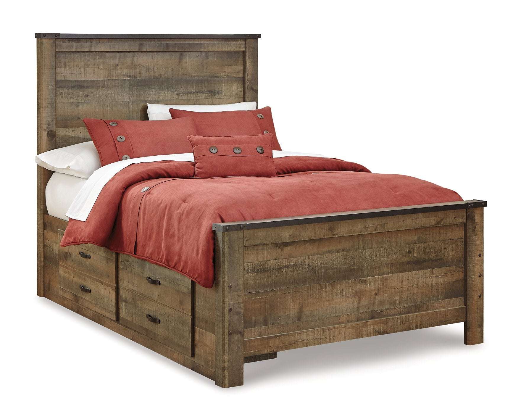 Trinell Bed with 2 Storage Drawers Half Price Furniture