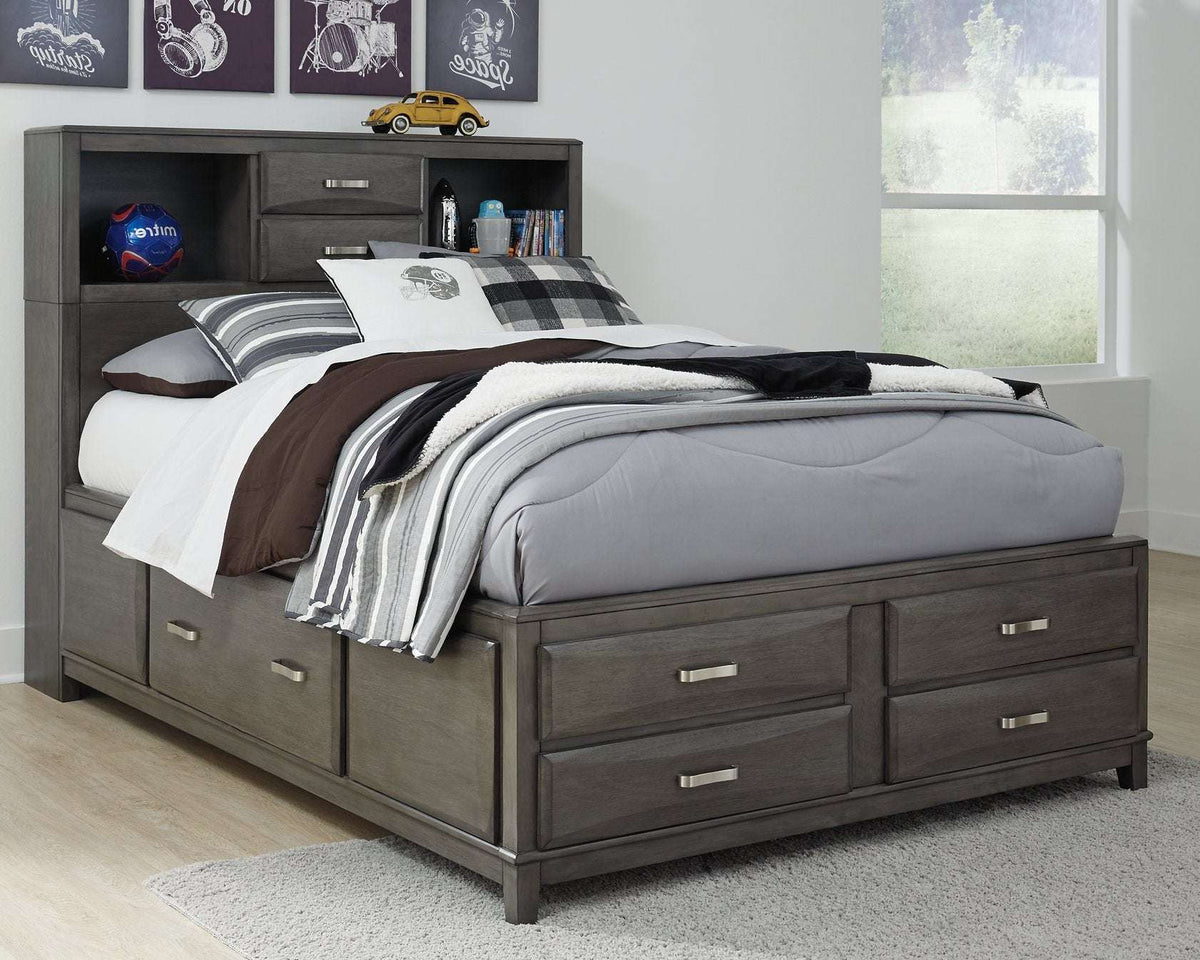 Caitbrook Storage Bed with 7 Drawers Half Price Furniture