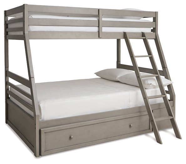Lettner Youth Bunk Bed with 1 Large Storage Drawer Half Price Furniture