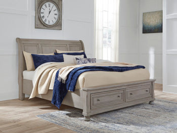 Lettner Bed with 2 Storage Drawers - Half Price Furniture