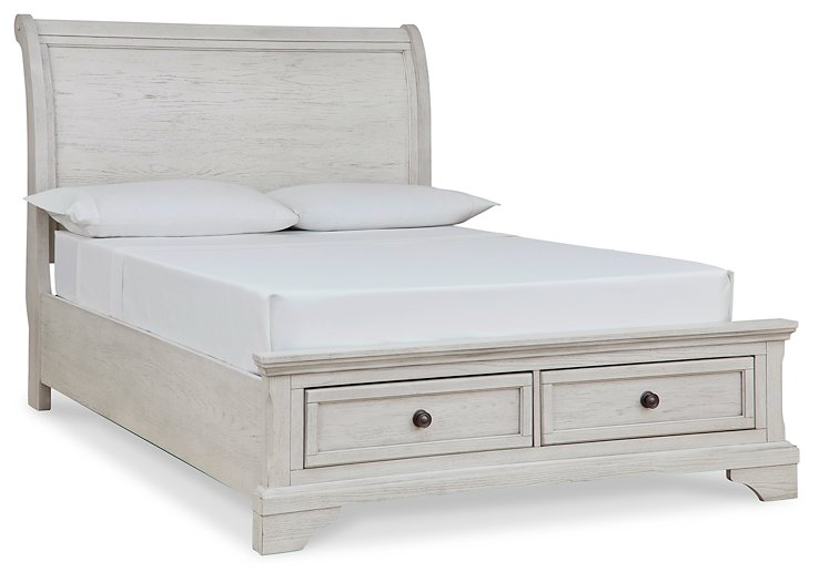 Robbinsdale Sleigh Storage Bed  Half Price Furniture