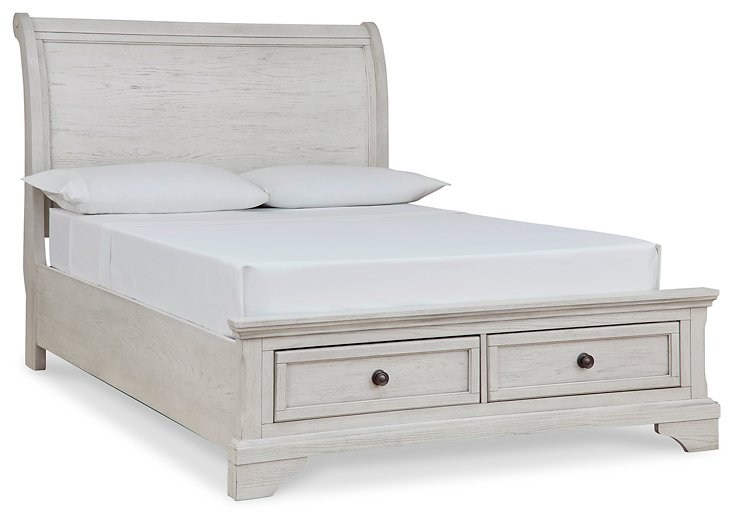 Robbinsdale Sleigh Storage Bed Half Price Furniture