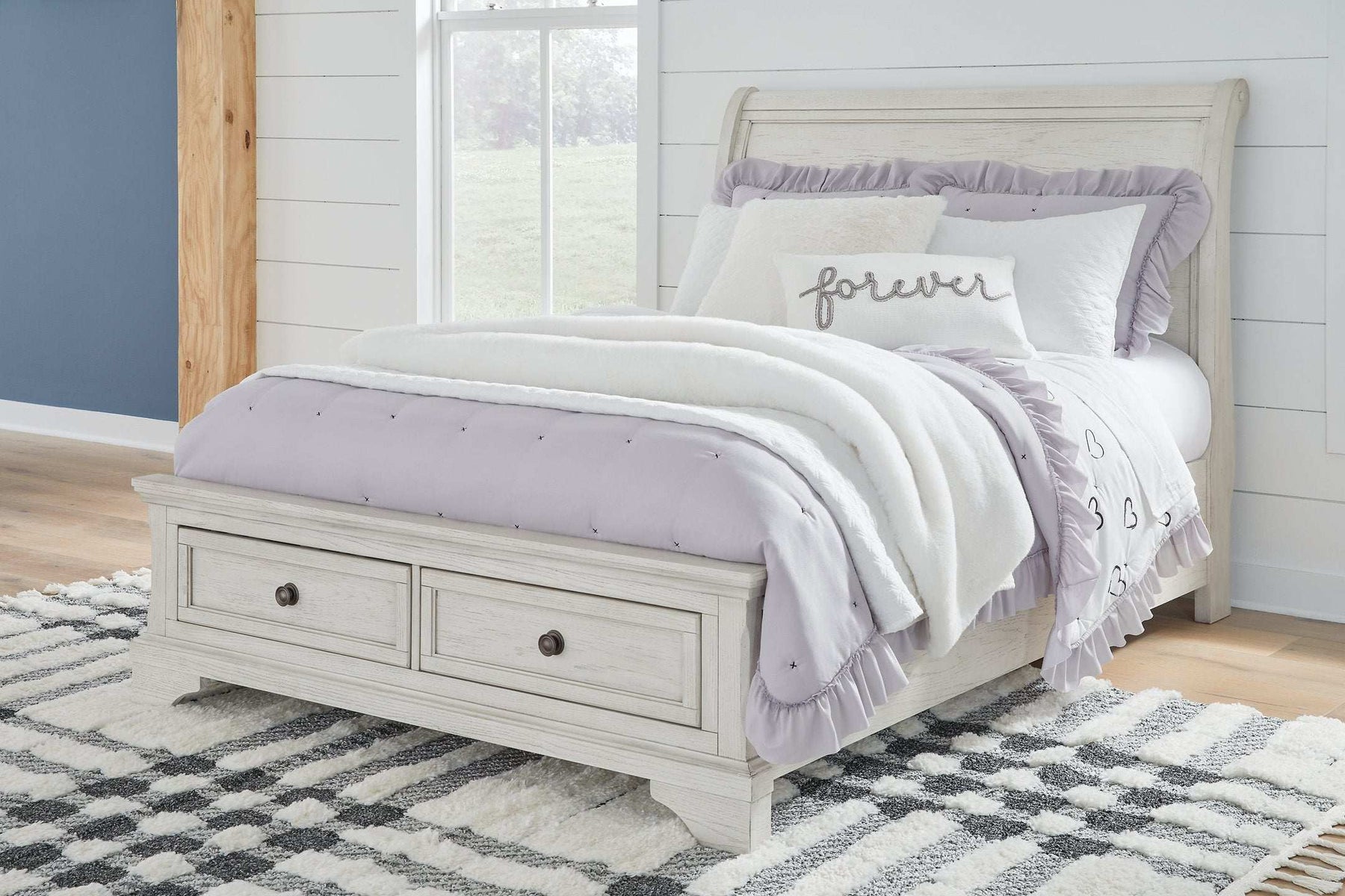 Robbinsdale Sleigh Storage Bed Half Price Furniture