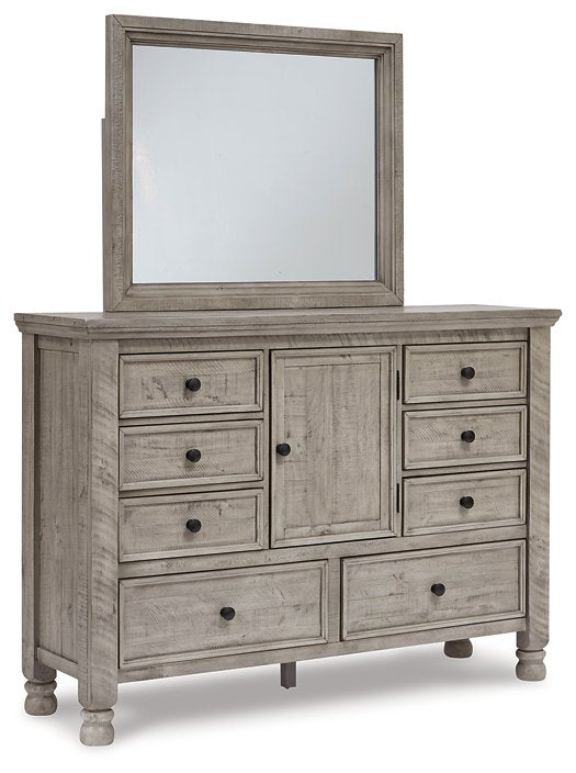 Harrastone Dresser and Mirror Half Price Furniture