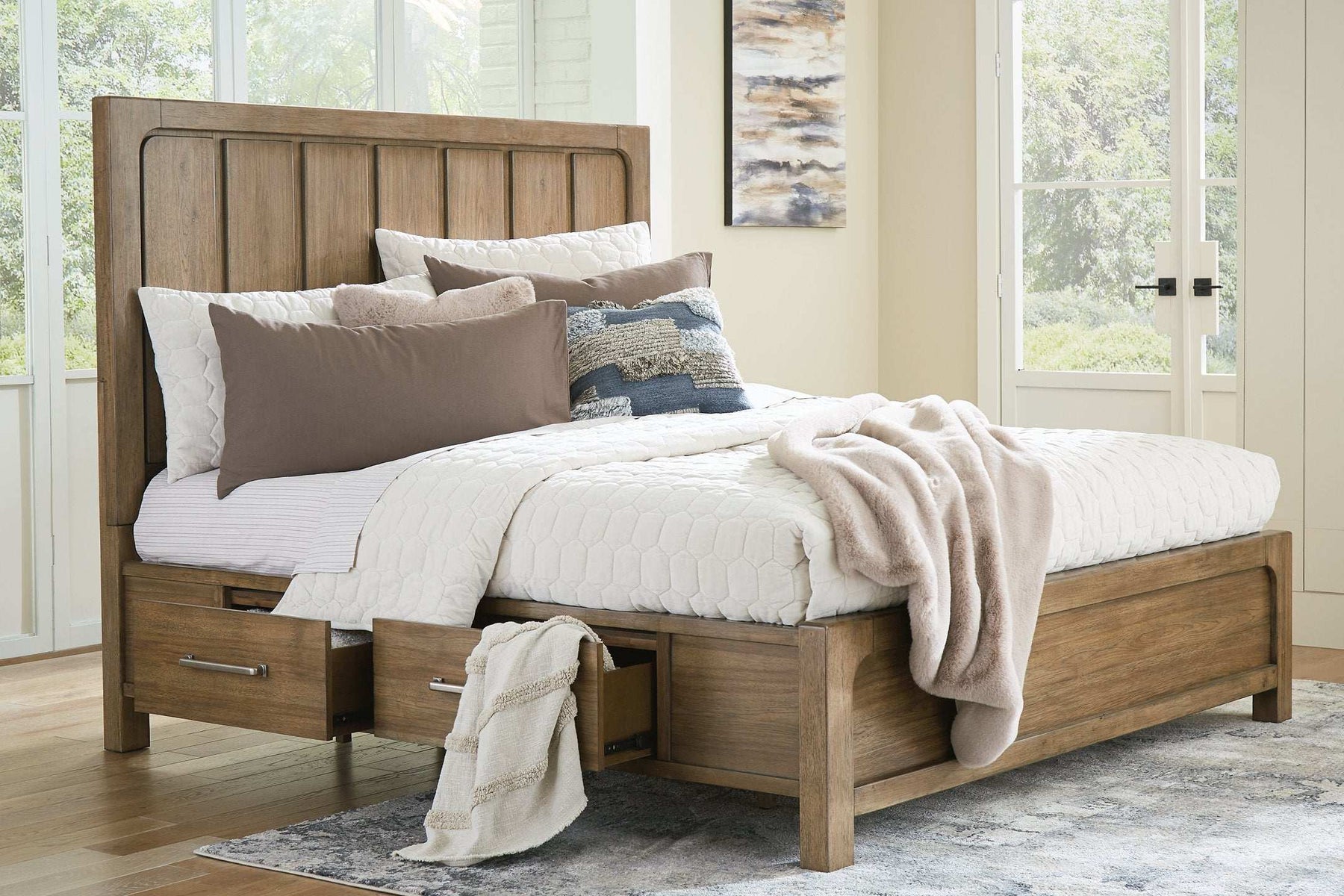 Cabalynn Bed with Storage Half Price Furniture