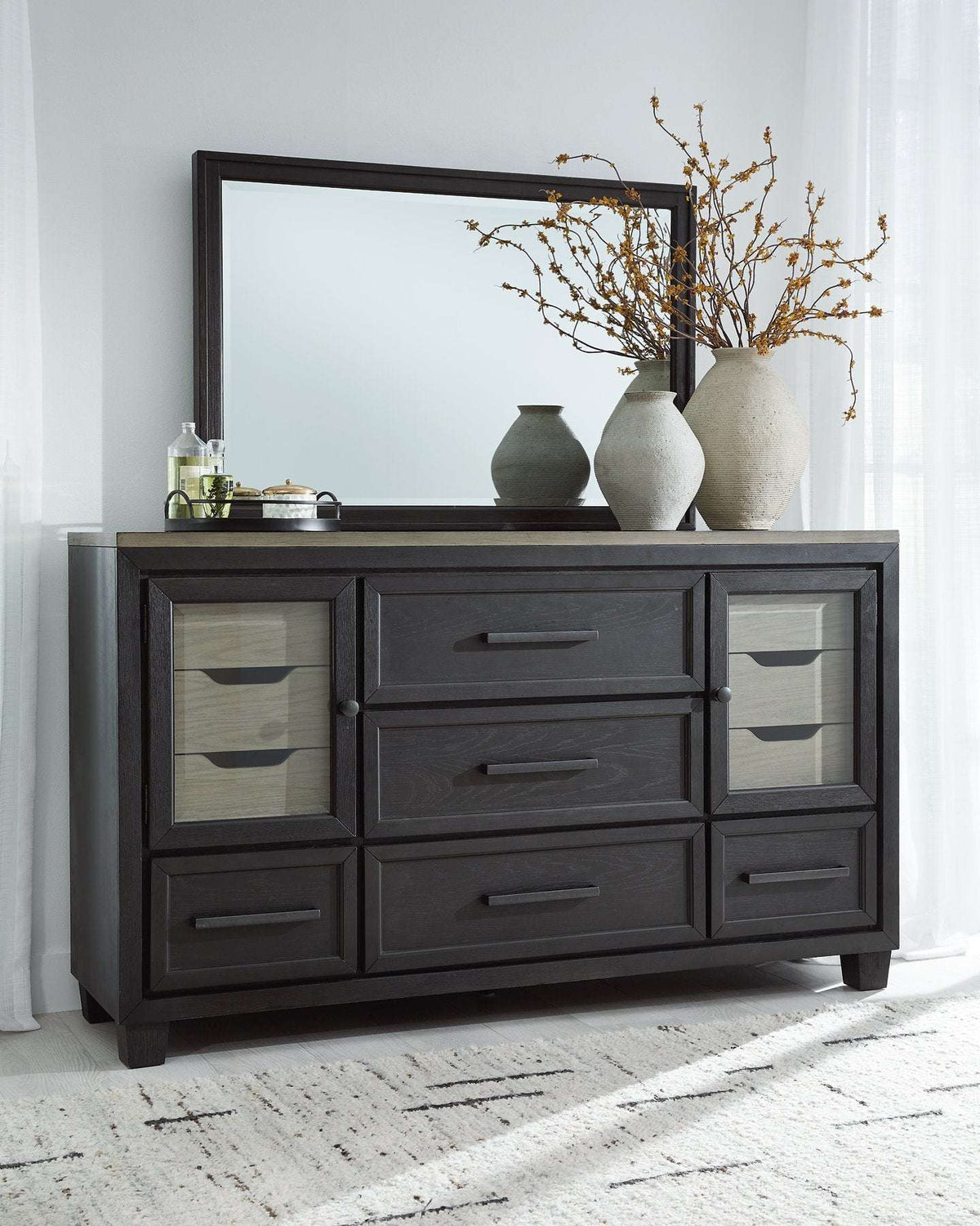 Foyland Dresser and Mirror Half Price Furniture