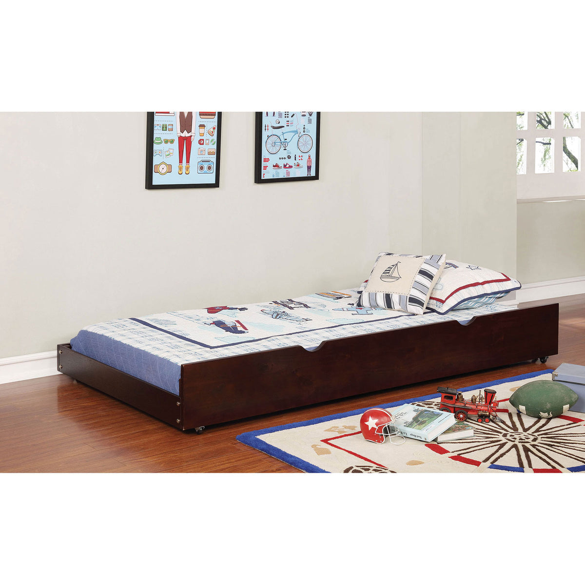 OMNUS Dark Walnut Trundle - Trundle - Half Price Furniture