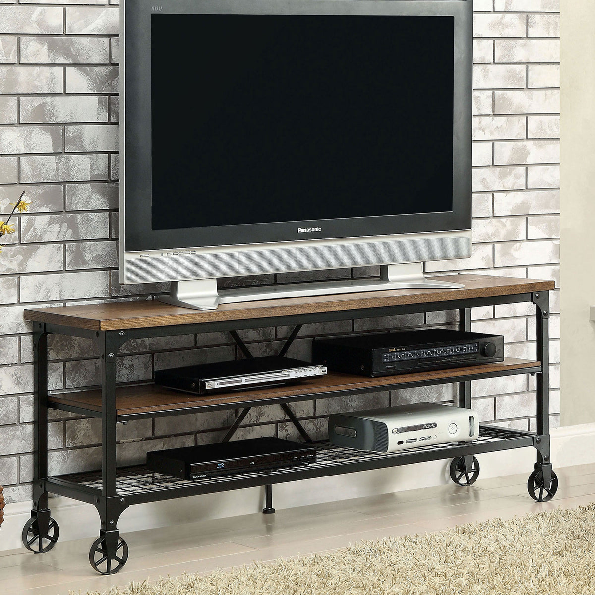 VENTURA II Medium Oak 54" TV Stand VENTURA II Medium Oak 54" TV Stand Half Price Furniture