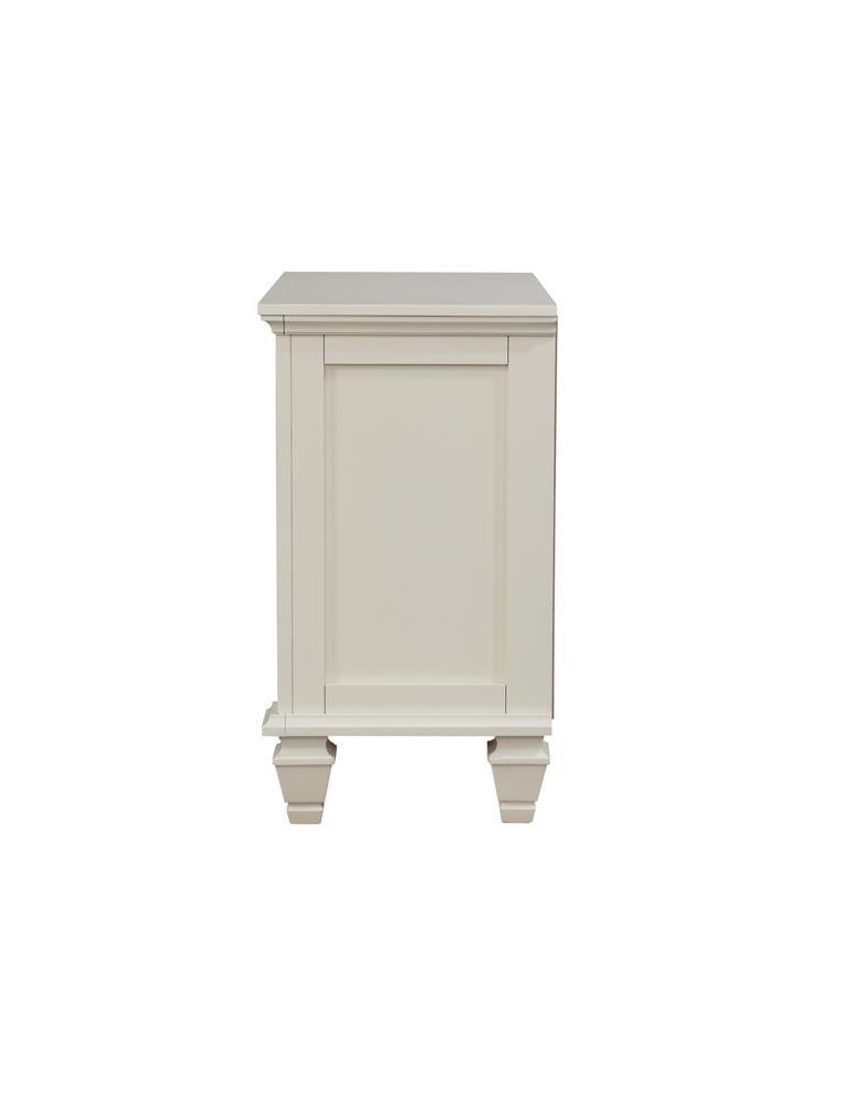 Sandy Beach 3-drawer Nightstand Cream White - Half Price Furniture