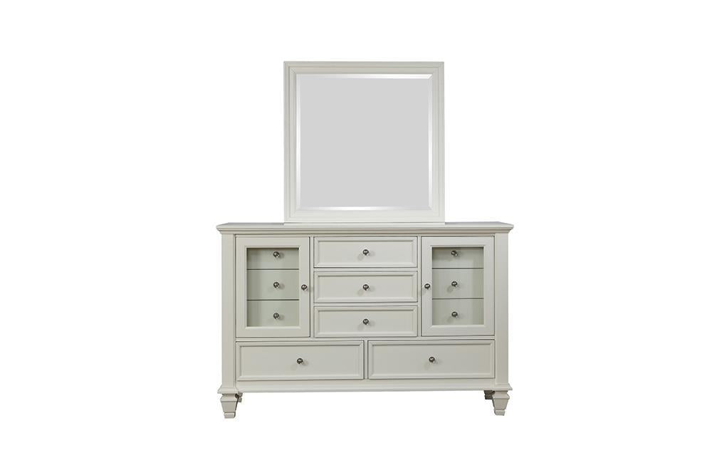 Sandy Beach 11-drawer Rectangular Dresser Cream White Sandy Beach 11-drawer Rectangular Dresser Cream White Half Price Furniture