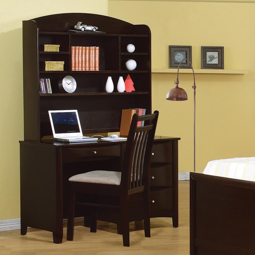 Phoenix Transitional Cappuccino Hutch Half Price Furniture