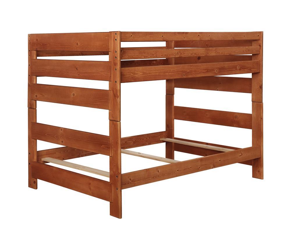 Wrangle Hill Full Over Full Bunk Bed Amber Wash - Half Price Furniture