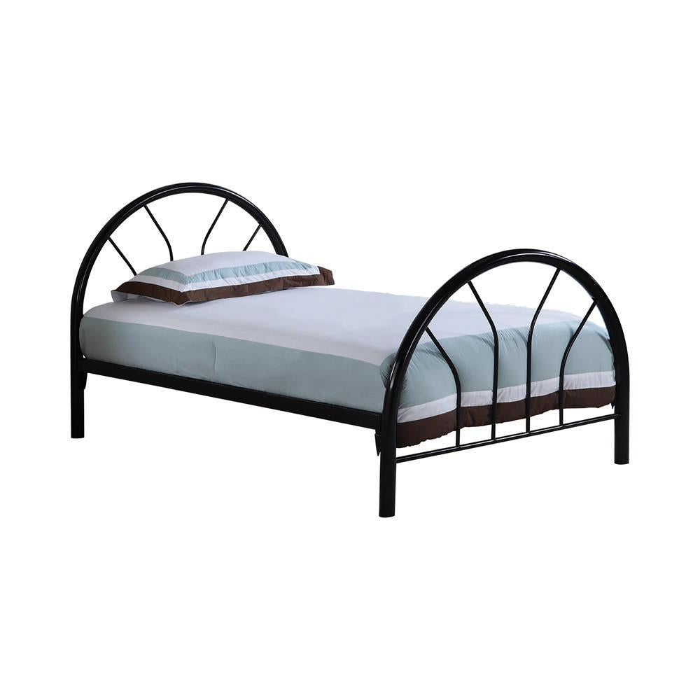 Marjorie Twin Platform Bed Black - Bed - Half Price Furniture