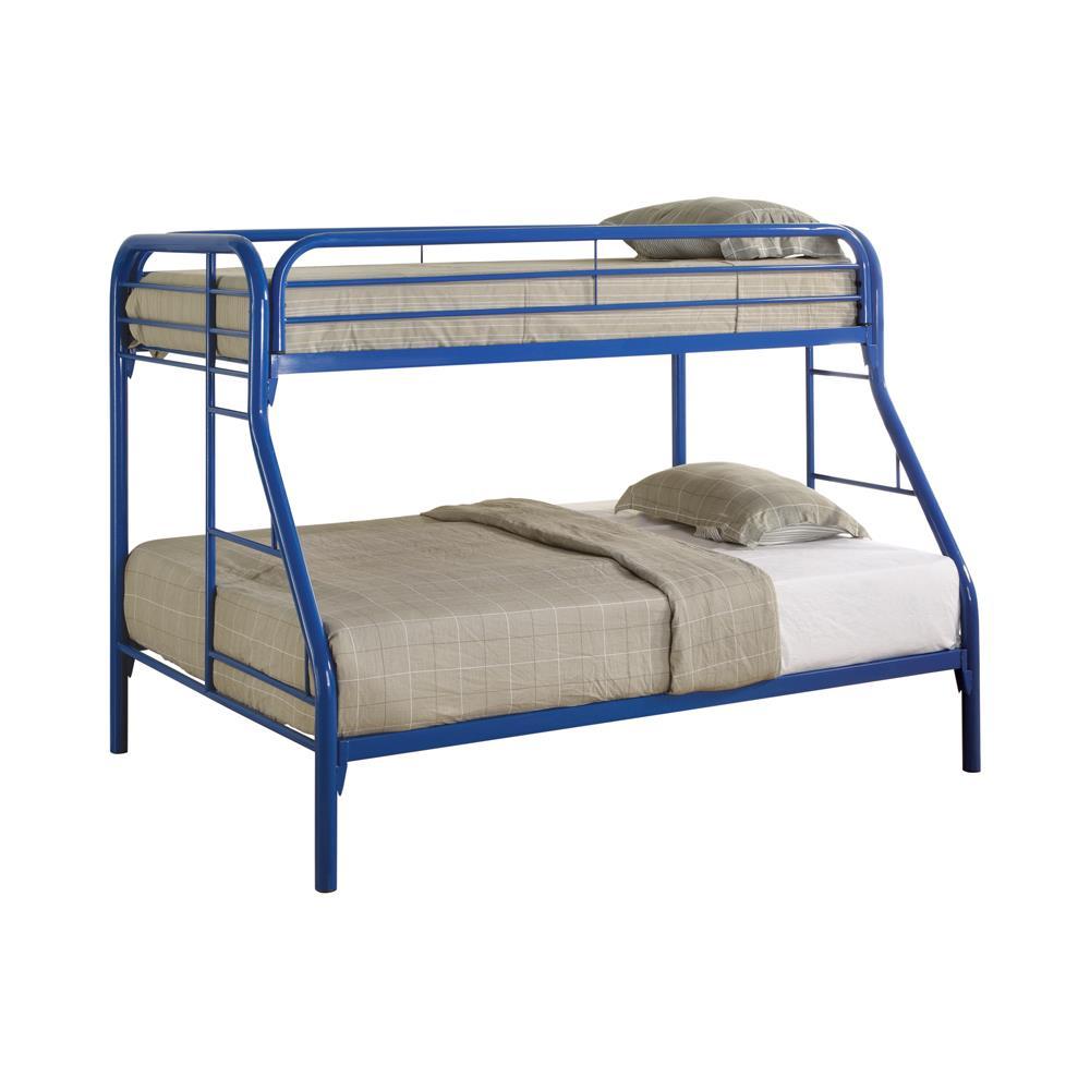 Morgan Twin Over Full Bunk Bed Blue Morgan Twin Over Full Bunk Bed Blue Half Price Furniture