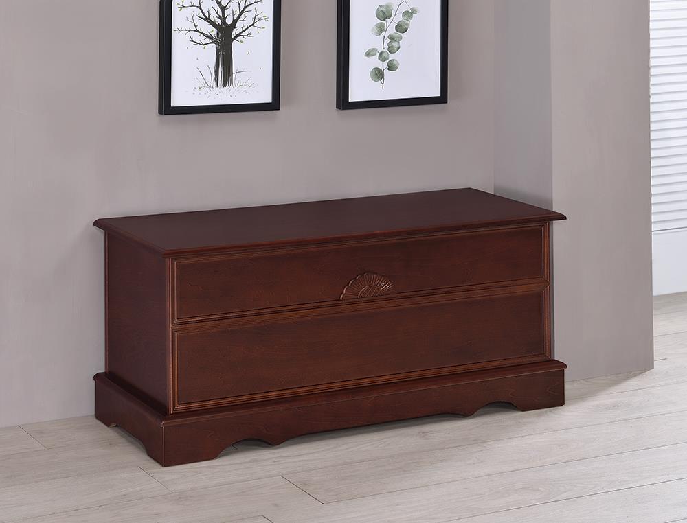 Paula Rectangular Cedar Chest Warm Brown - Half Price Furniture