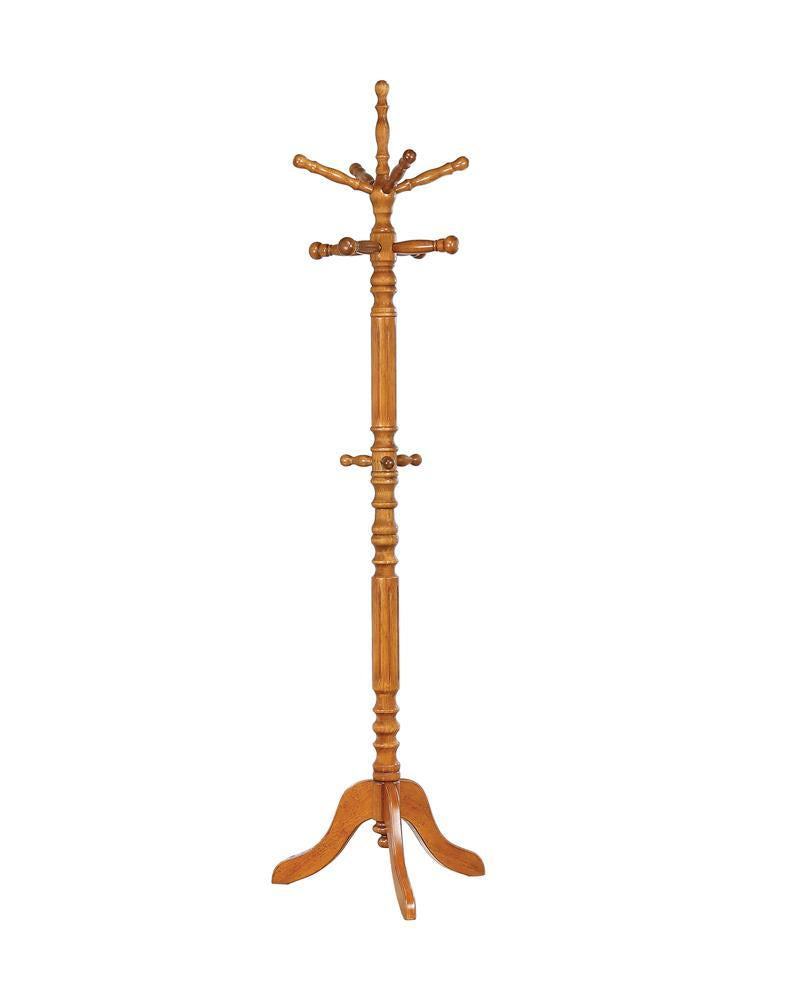 Achelle Coat Rack with 11 Hooks Golden Brown - Coat Rack - Half Price Furniture