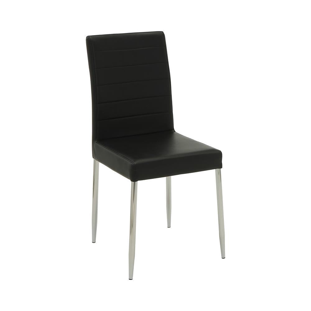 Maston Upholstered Dining Chairs Black (Set of 4) Maston Upholstered Dining Chairs Black (Set of 4) Half Price Furniture