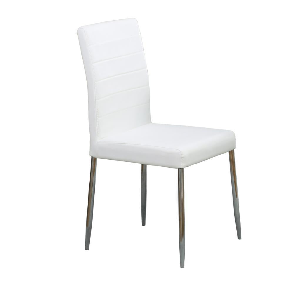 Maston Upholstered Dining Chairs White (Set of 4) - Half Price Furniture