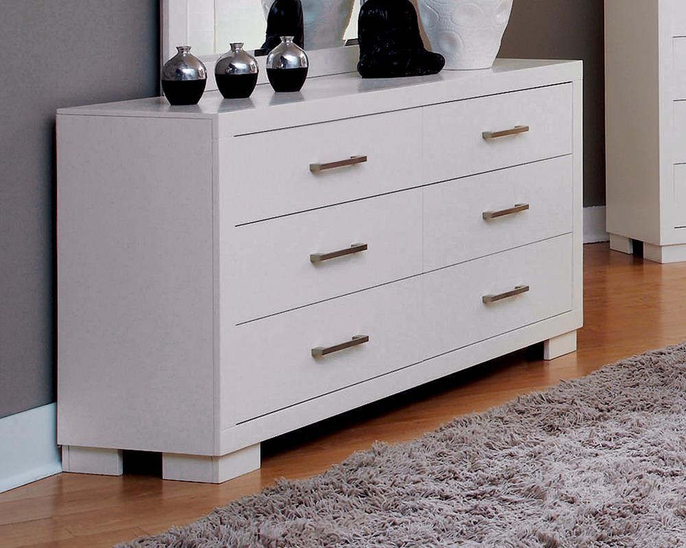Jessica 6-drawer Dresser White - Half Price Furniture