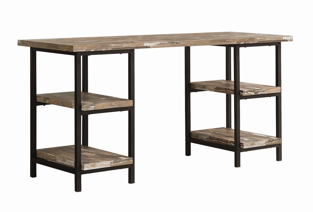 Kemper 4-shelf Writing Desk Salvaged Cabin - Desk - Half Price Furniture