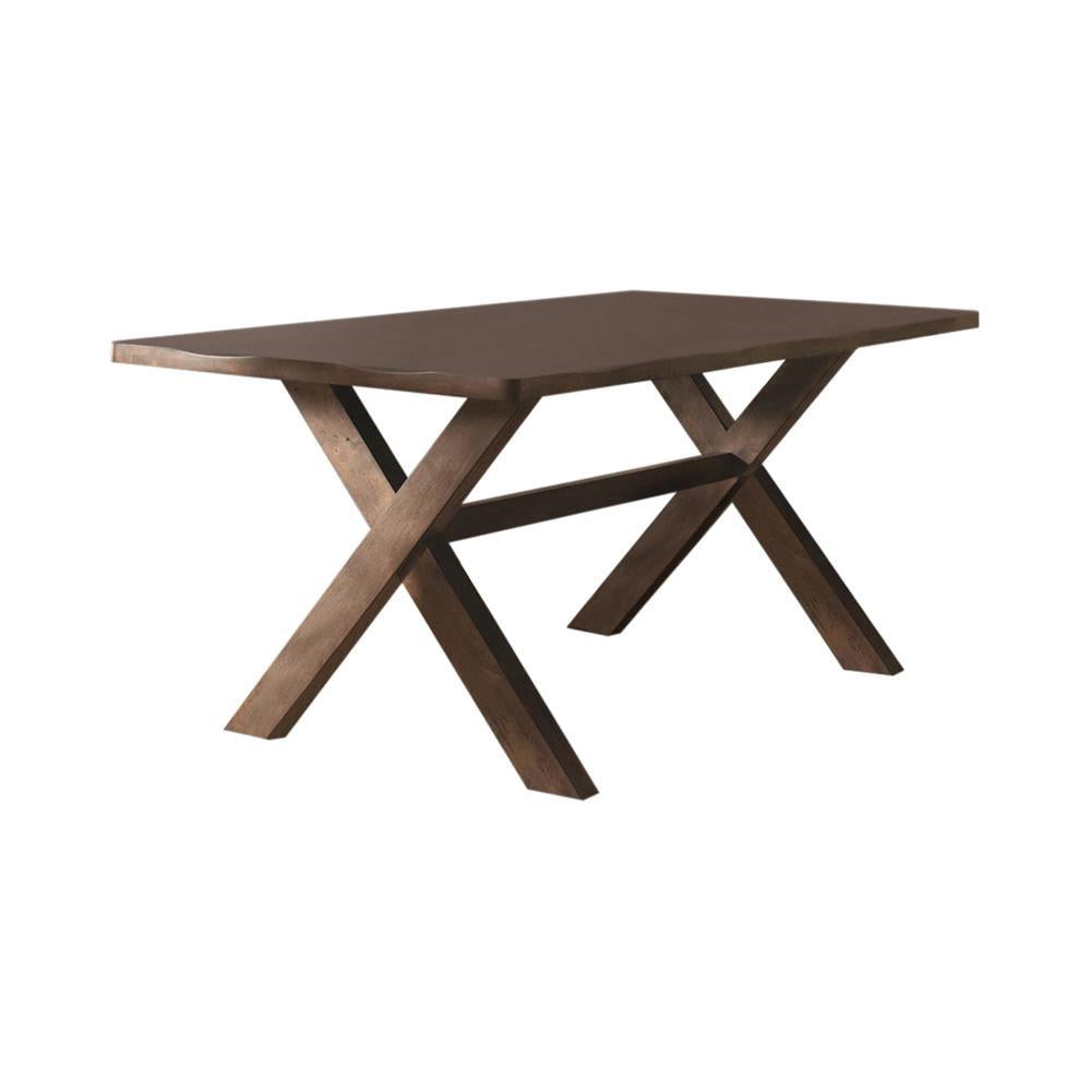 Alston X-shaped Dining Table Knotty Nutmeg Alston X-shaped Dining Table Knotty Nutmeg Half Price Furniture