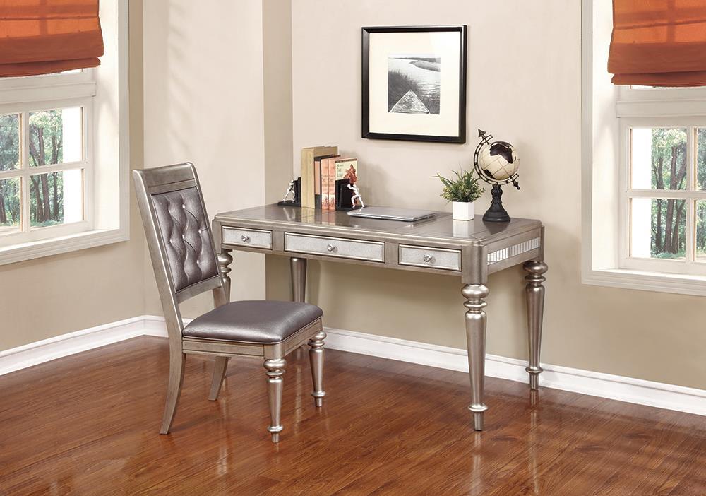 Bling Game Open Back Side Chairs Metallic (Set of 2) - Dining Chair - Half Price Furniture