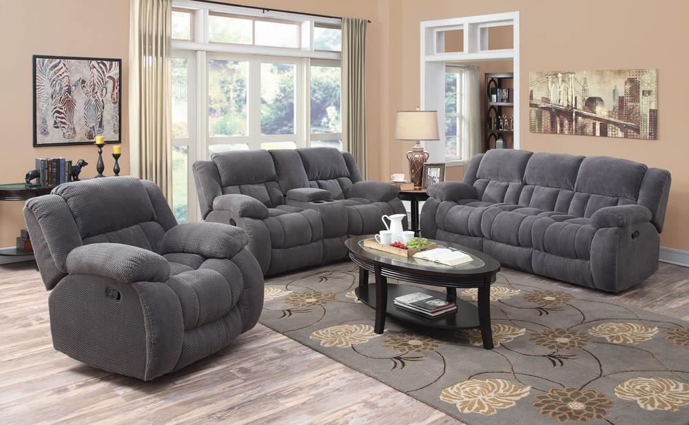 Weissman Pillow Top Arm Motion Sofa Charcoal - Sofa - Half Price Furniture