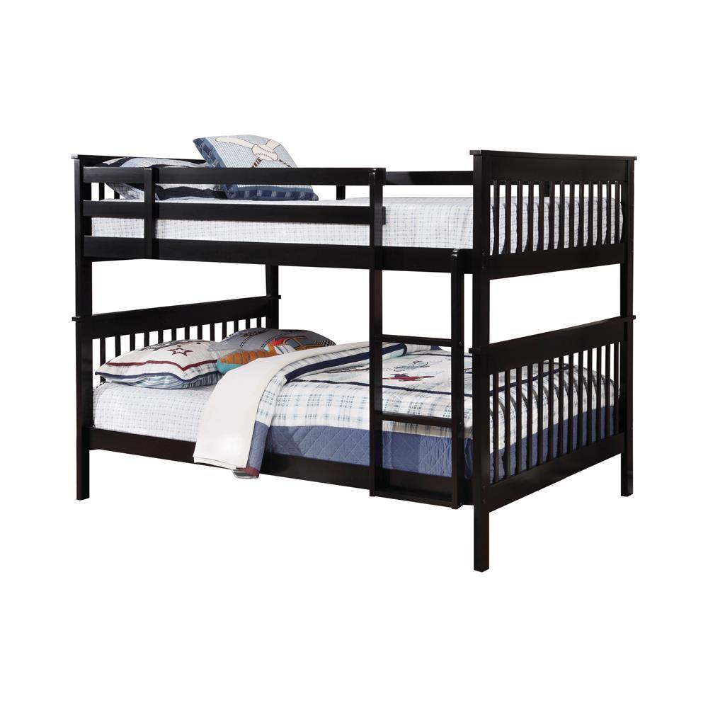 Chapman Full Over Full Bunk Bed Black - Half Price Furniture