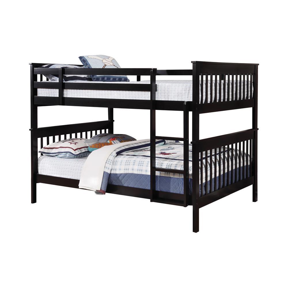 Chapman Full Over Full Bunk Bed Black - Bunk Bed - Half Price Furniture