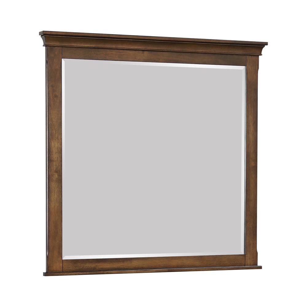 Franco Rectangular Dresser Mirror Burnished Oak - Mirror - Half Price Furniture