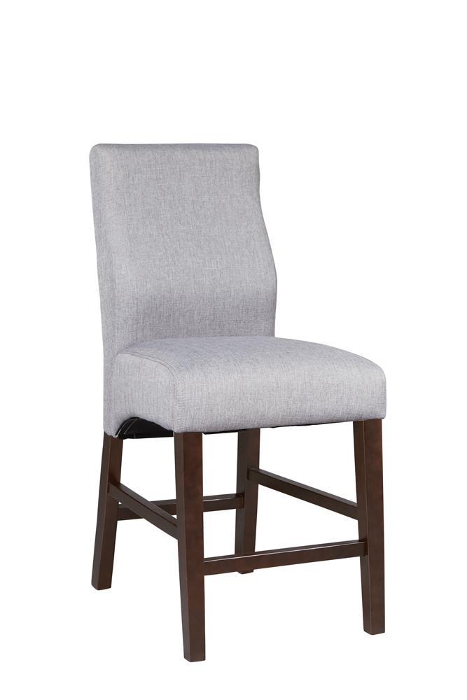 Mulberry Upholstered Counter Height Stools Grey and Cappuccino (Set of 2) - Barstool - Half Price Furniture