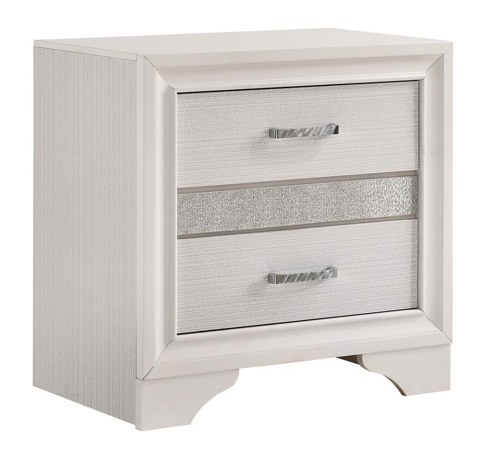 Miranda 2-drawer Nightstand Tray White Miranda 2-drawer Nightstand Tray White Half Price Furniture