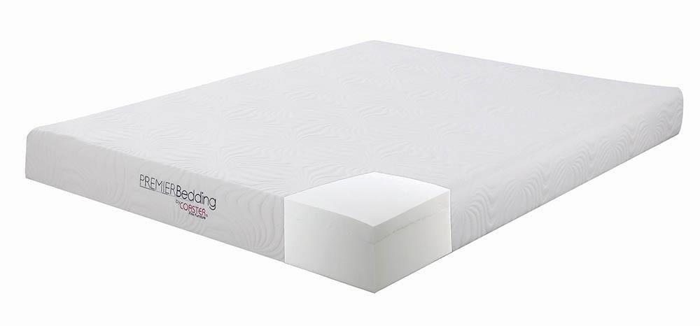 Keegan Full Memory Foam Mattress White - Mattress - Half Price Furniture