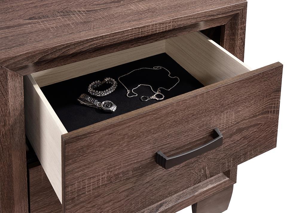 Brandon 2-drawer Nightstand Medium Warm Brown - Nightstand - Half Price Furniture