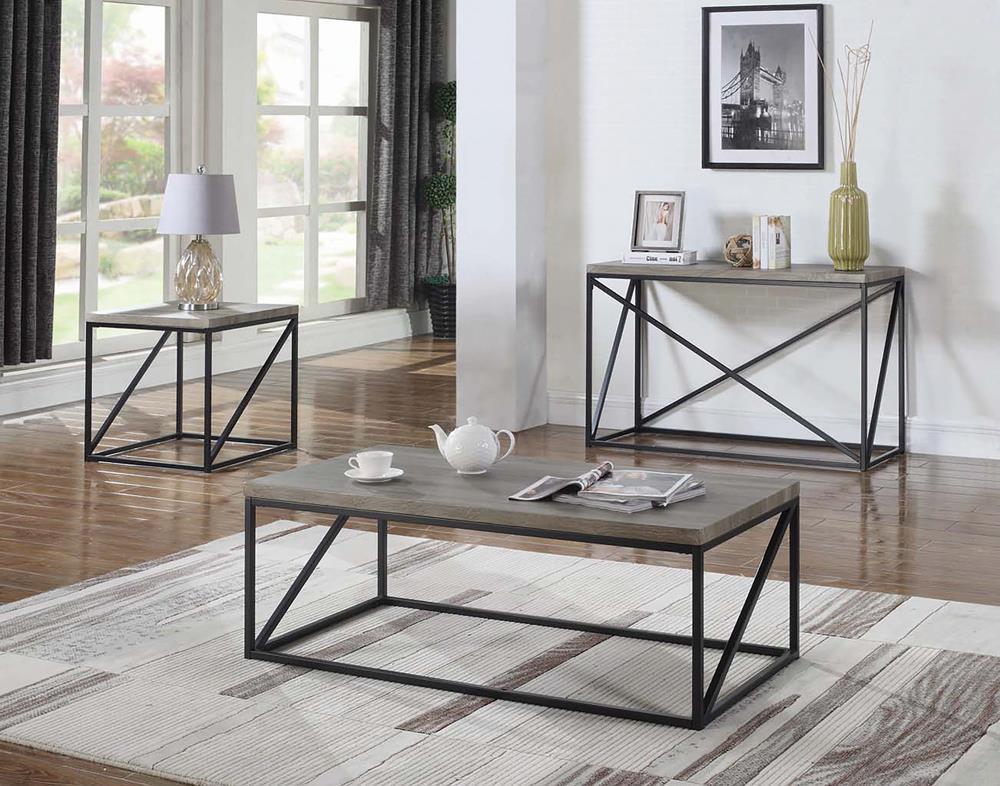 Birdie Rectangular Sofa Table Sonoma Grey - Half Price Furniture