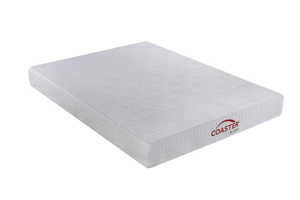 Keegan Twin Long Memory Foam Mattress White Half Price Furniture
