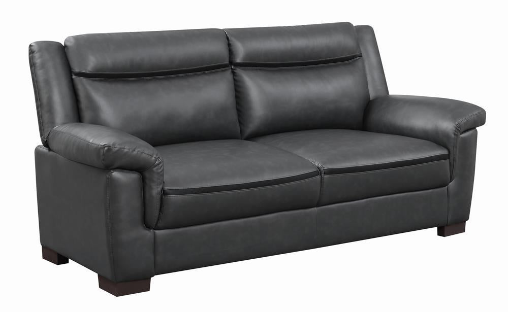 Arabella Pillow Top Upholstered Sofa Grey - Half Price Furniture