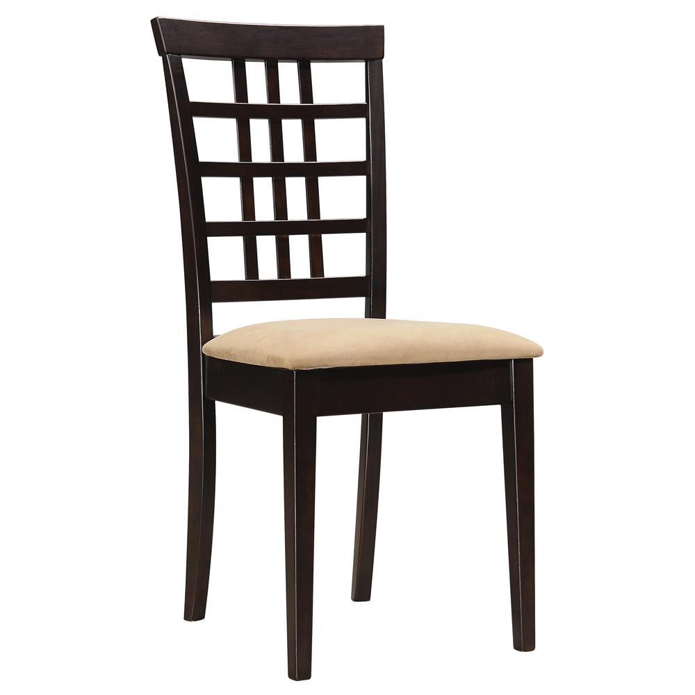 Kelso Lattice Back Dining Chairs Cappuccino (Set of 2) Kelso Lattice Back Dining Chairs Cappuccino (Set of 2) Half Price Furniture