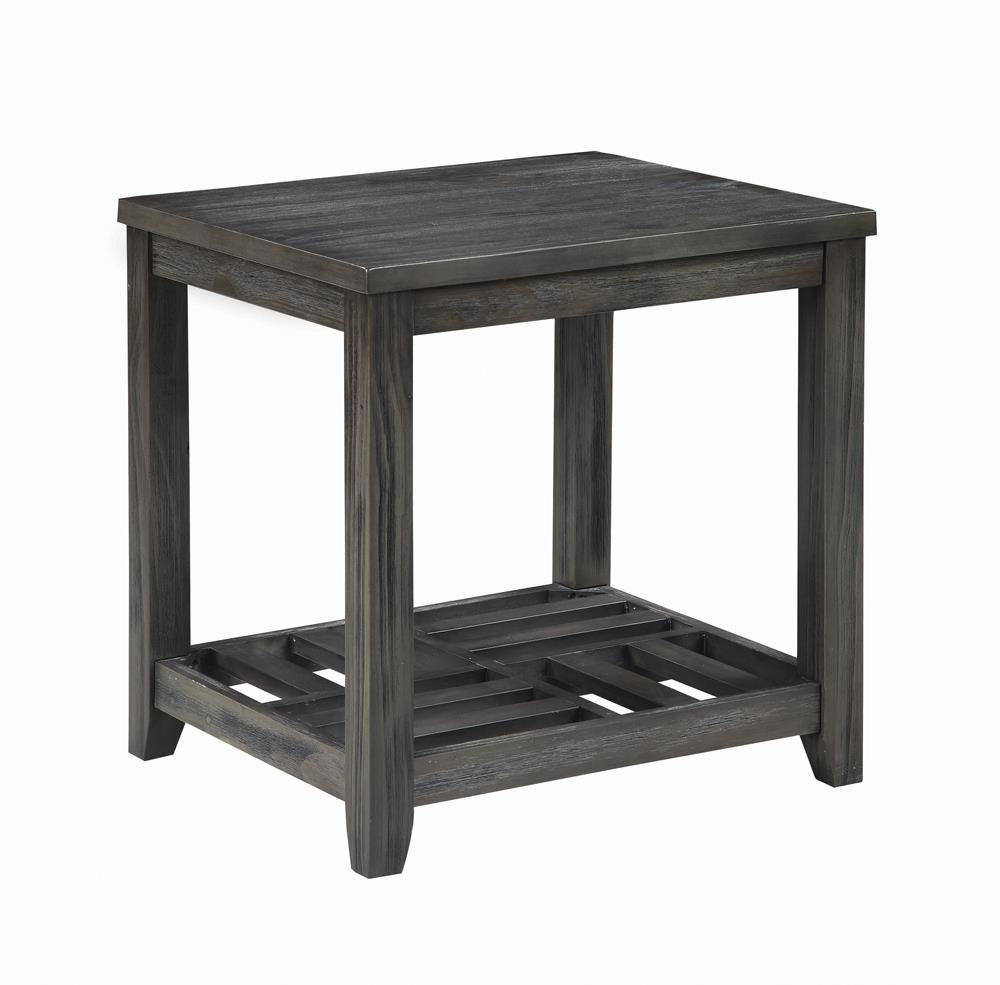 Cliffview 1-shelf Rectangular End Table Grey - Half Price Furniture