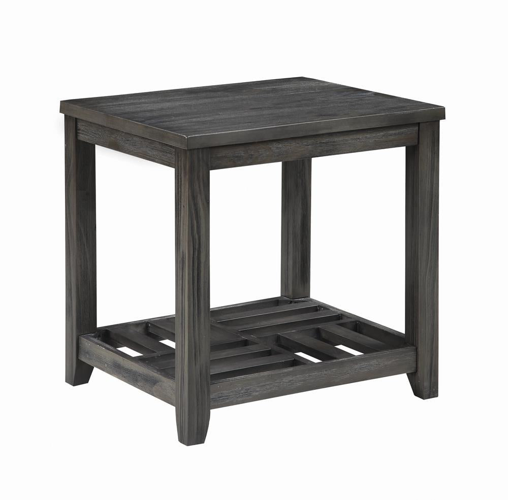 Cliffview 1-shelf Rectangular End Table Grey - End Table - Half Price Furniture