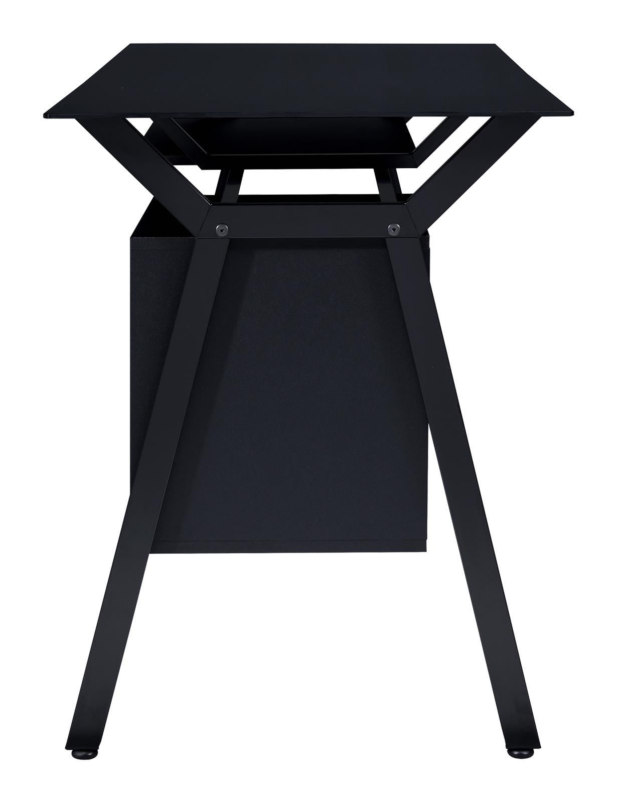 Weaving 2-drawer Computer Desk Black - Desk - Half Price Furniture