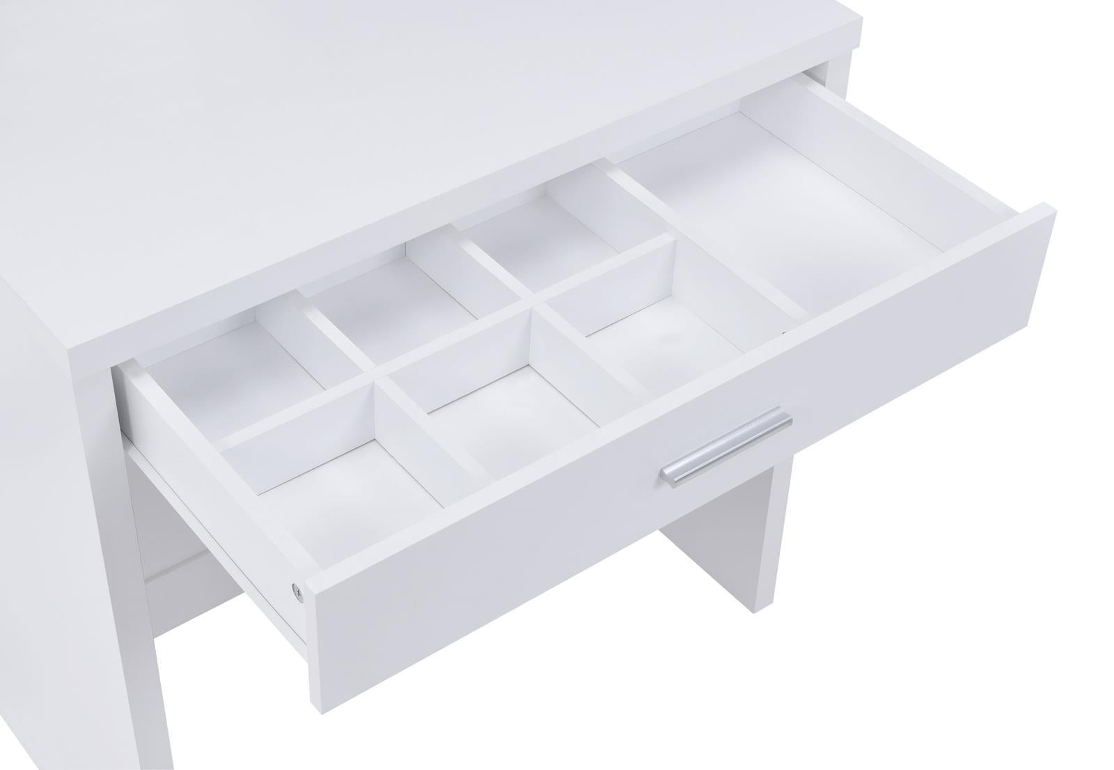 Harvey 2-piece Vanity Set with Lift-Top Stool White - Half Price Furniture