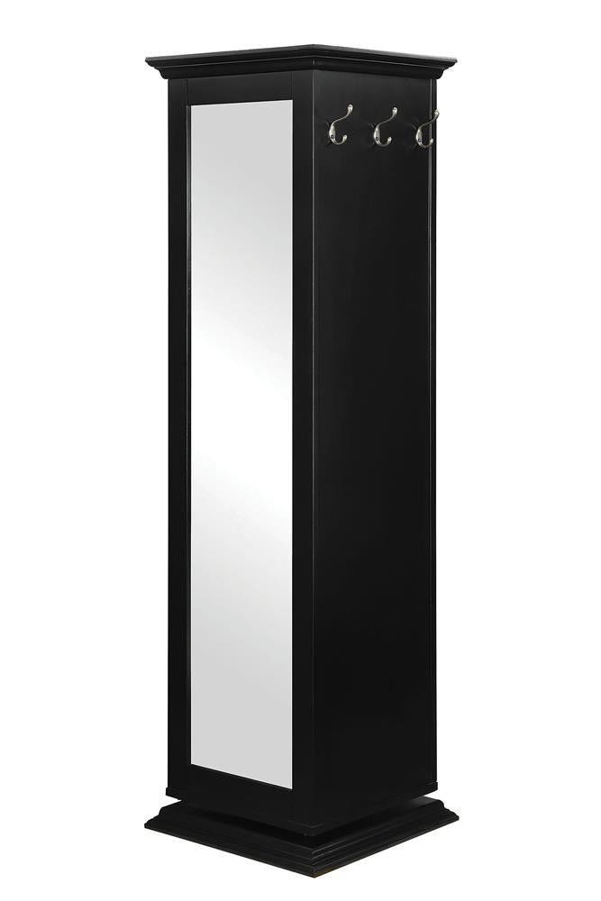 Robinsons Swivel Accent Cabinet with Cork Board Black - Accent Cabinet - Half Price Furniture