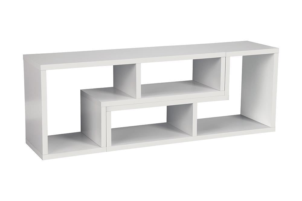 Velma Convertible TV Console and Bookcase White - Bookcase - Half Price Furniture